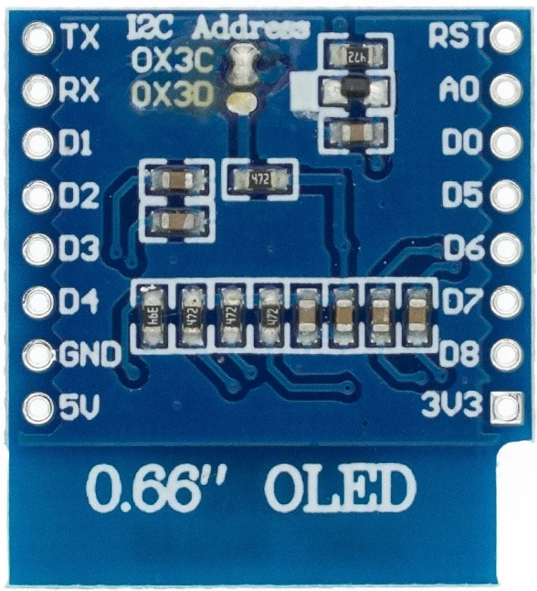 0,66 Zoll Display 0,66 Zoll OLED-Modul IIC I2C