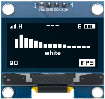 1,3" OLED-Anzeigemodul Weiss Farbantriebschip SH1106 128X64 1,3 Zoll